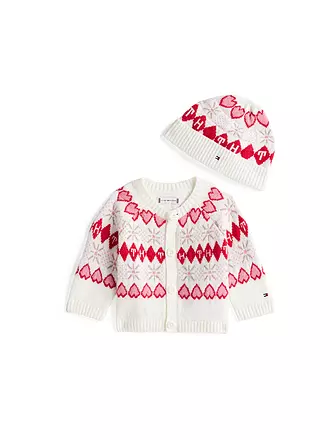 TOMMY HILFIGER | Baby Set 2-tlg. Strickjacke und Haube | 